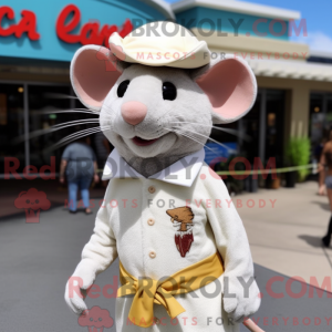 Cream Rat mascot costume...