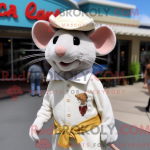 Cream Rat mascottekostuum...