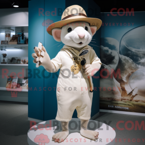 Cream Rat mascot costume...