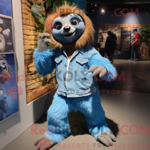 Blue Sloth mascot costume...