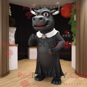 Black Bull mascot costume...