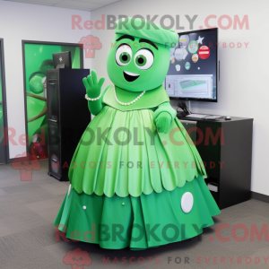 Green Computer mascot...