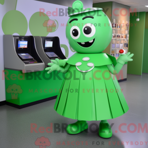 Green Computer mascot...