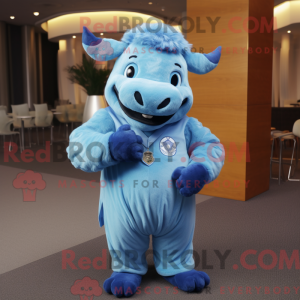 Sky Blue Buffalo mascot...
