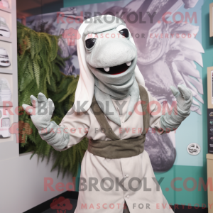 Maskottchenkostüm Silber...
