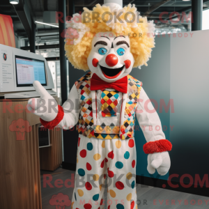 Cream Klovn maskot kostume...