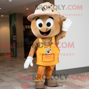 Tan Pizza Slice mascot...