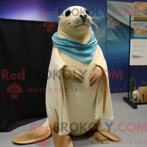 Cream Sea Lion mascot...