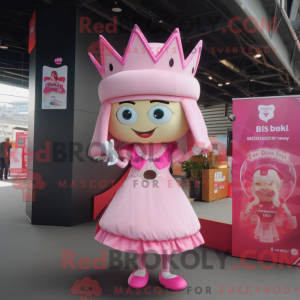 Pink Queen mascot costume...