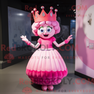 Rosa Queen-maskotdraktfigur...