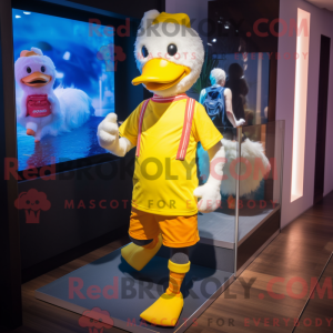 Yellow Muscovy Duck mascot...