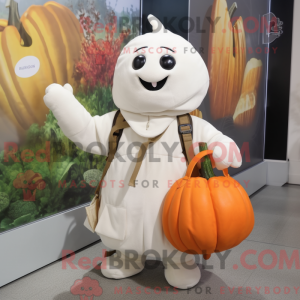 White Pumpkin mascot...