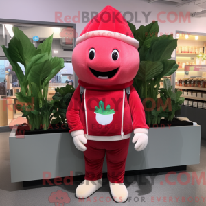 Red Radish mascot costume...