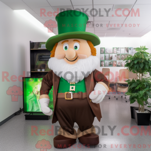 Brown Leprechaun mascot...