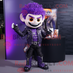 Purple Tooth Fairy mascot...