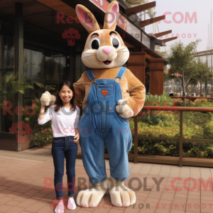 Gold Wild Rabbit mascot...