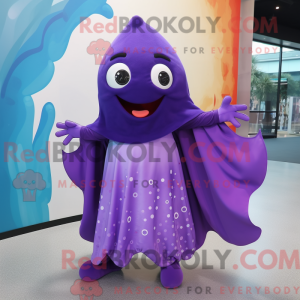 Lilla Stingray maskot...