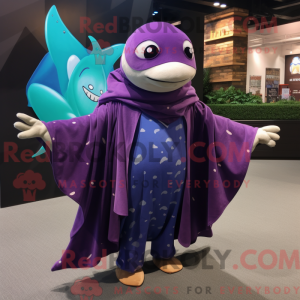 Purple Stingray mascot...