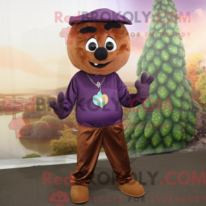 Brown Grape mascot costume...
