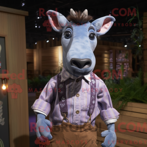 Lavender Okapi mascot...