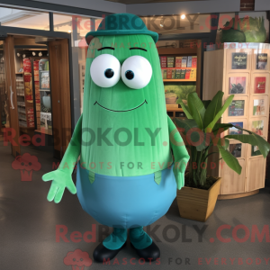 Cyan Zucchini mascot...