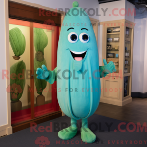 Cyan Zucchini mascot...