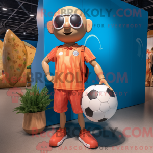 Tan Soccer Ball mascot...