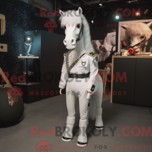 White Horse mascot costume...