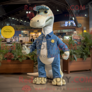Creme Diplodocus maskot...