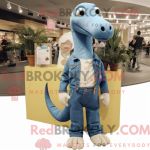 Creme Diplodocus maskot...