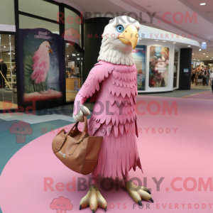 Pink Haast S Eagle mascot...