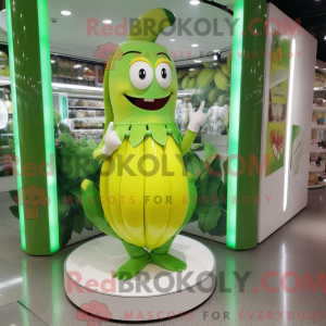 Postava maskota Lime Green...