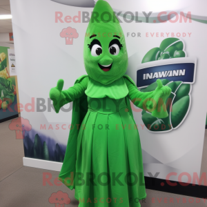 Spinach mascot costume...