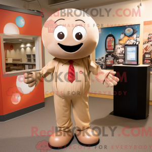 Tan Cherry mascot costume...
