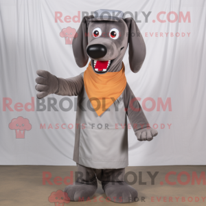 Gray Hot Dogs mascot...
