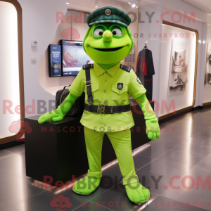 Lime Green Police Officer...