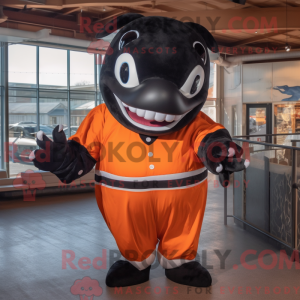 Rust Killer Whale mascot...