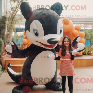 Rust Killer Whale mascot...