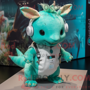 Teal Axolotls mascot...