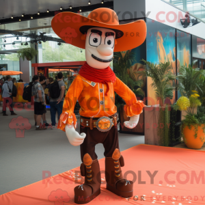 Orange Cowboy mascot...