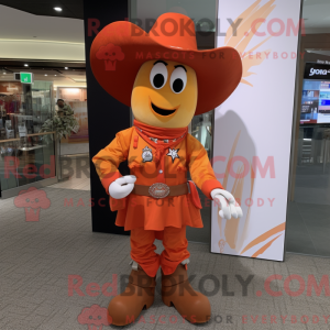 Orange Cowboy maskot...