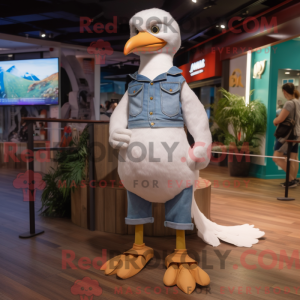 Hvid Albatross maskot...