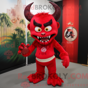 Devil mascot costume...