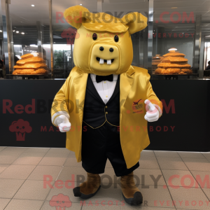 Gold Beef Wellington mascot...