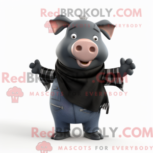Postava maskota černého...