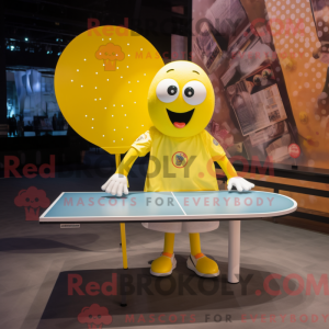 Yellow Ping Pong Table...
