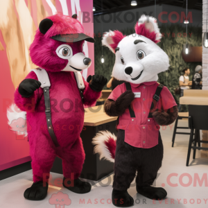 Magenta Skunk maskot...