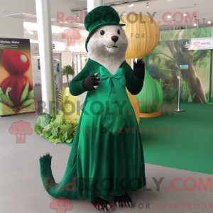 Forest Green Otter mascot...