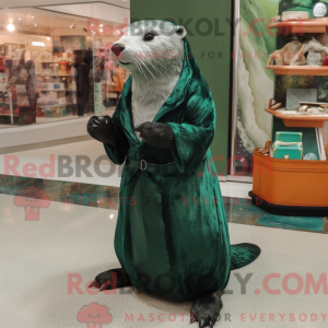 Forest Green Otter mascot...