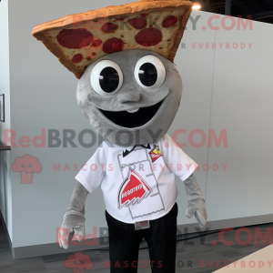 Silver Pizza Slice mascot...